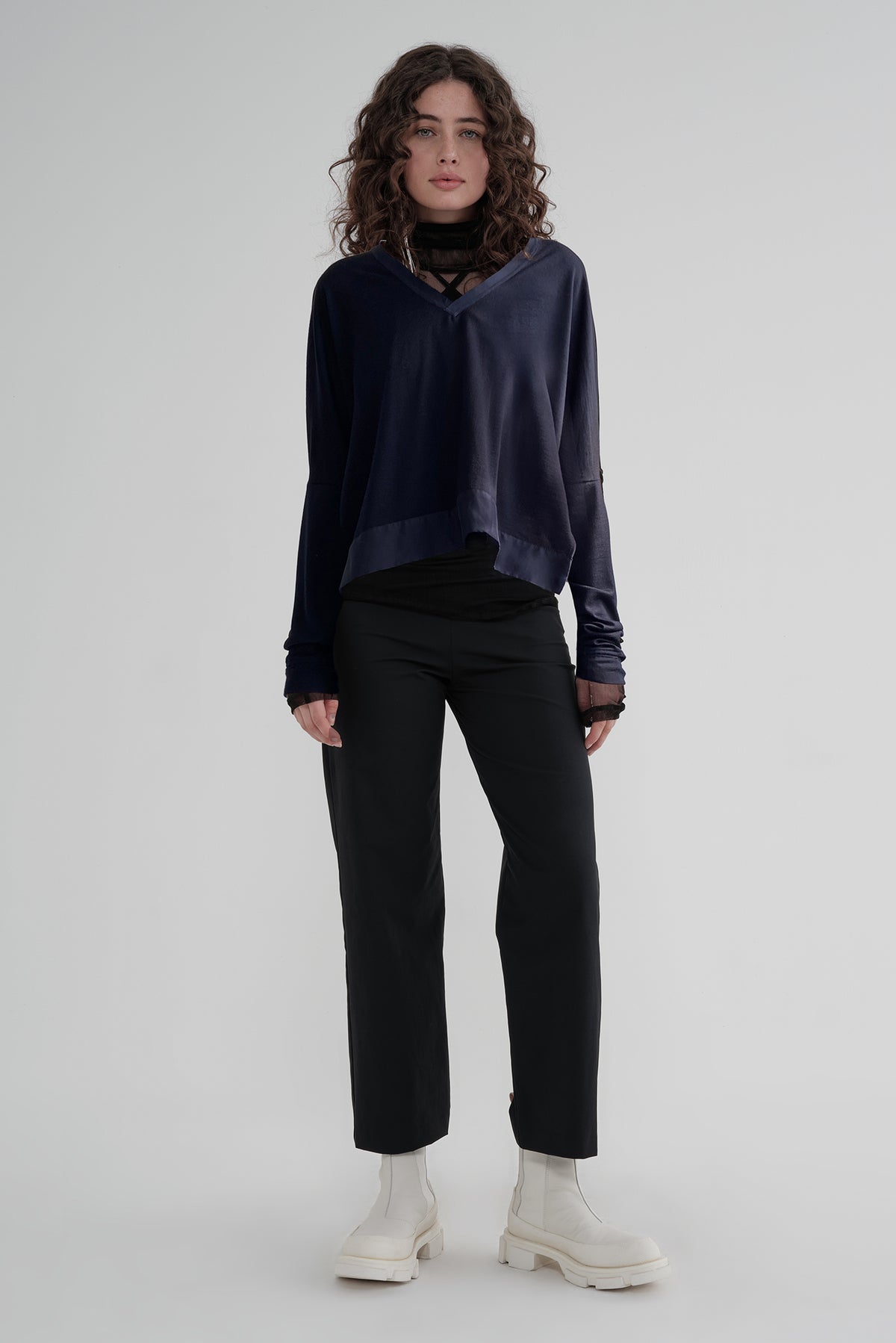 Taylor Merino Concave Sweater Regatta