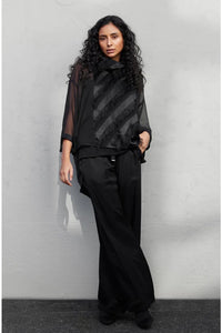 Taylor Station Pant Black Satin