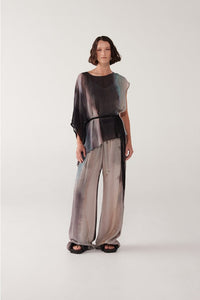 Taylor Print Station Pant Lapis Landscape