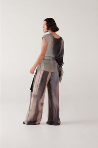 Taylor Print Station Pant Lapis Landscape