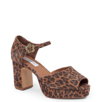 Kathryn Wilson Polly Heel  Cheetah Suede