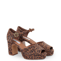 Kathryn Wilson Polly Heel  Cheetah Suede