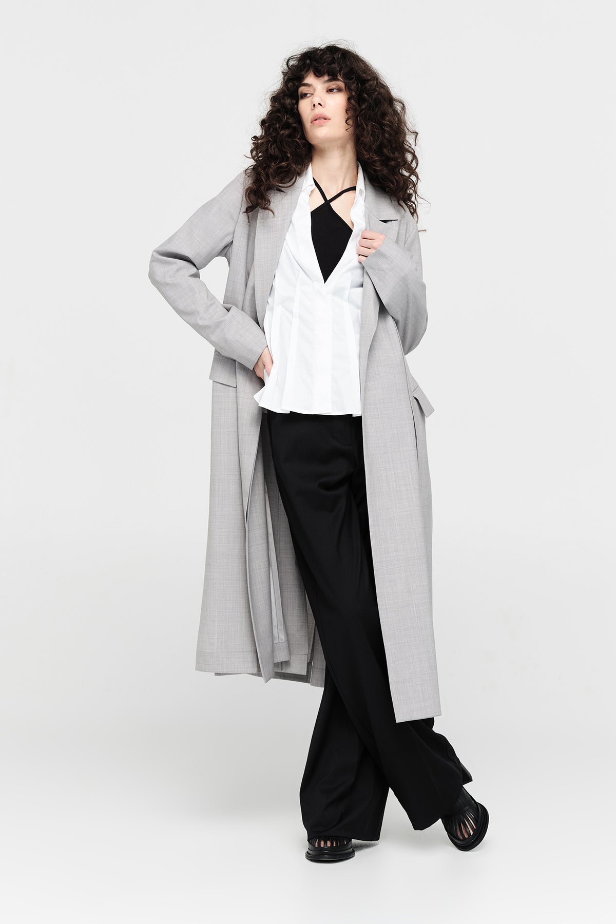 Taylor Column Coat Flint