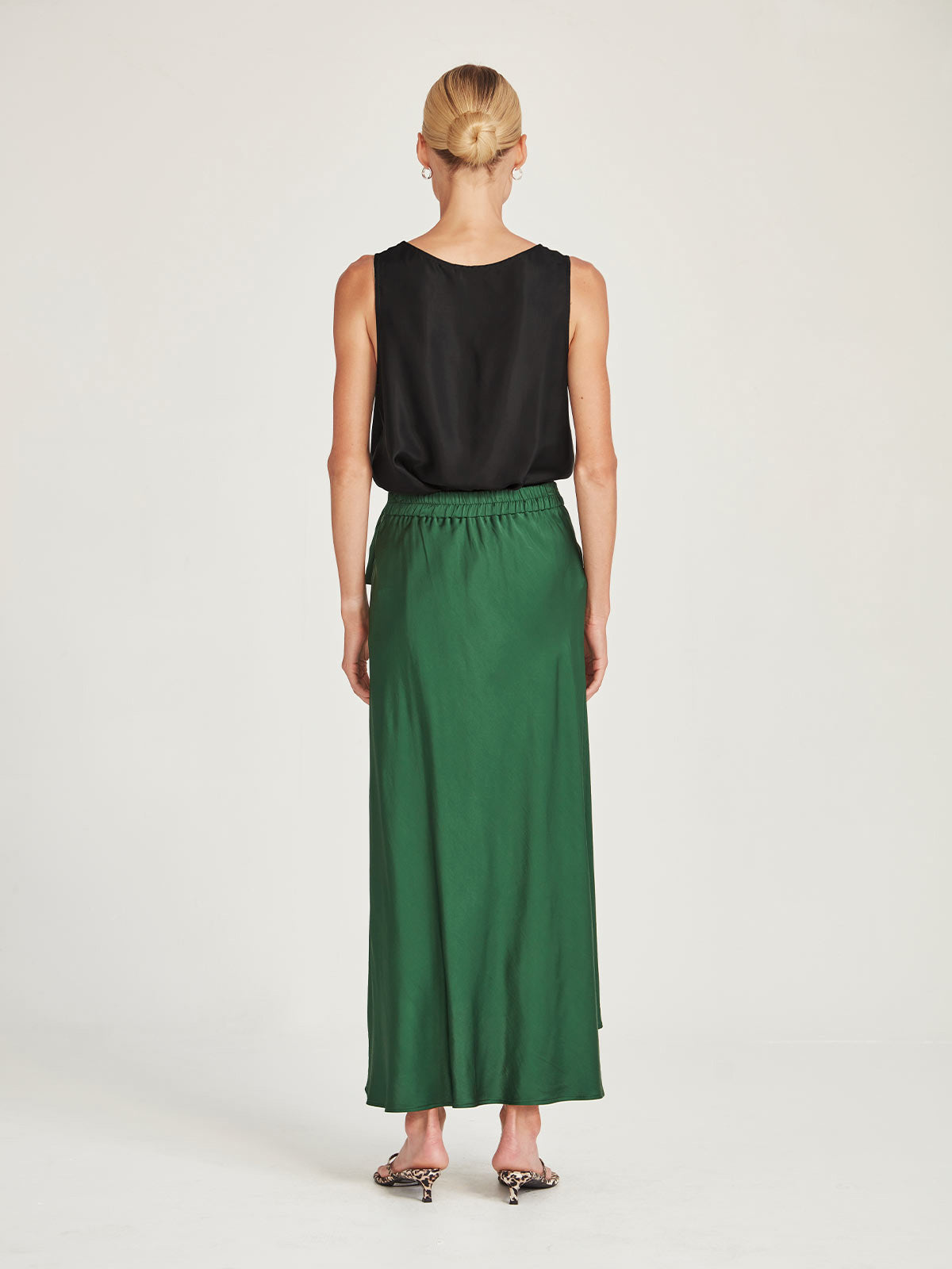 Caroline Sills Addy Long Tank Black