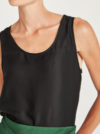 Caroline Sills Addy Long Tank Black