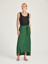 Caroline Sills Addy Long Tank Black