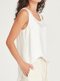 Caroline Sills Addy Long Tank Ivory