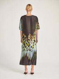 Caroline Sills Monarch Print Dress