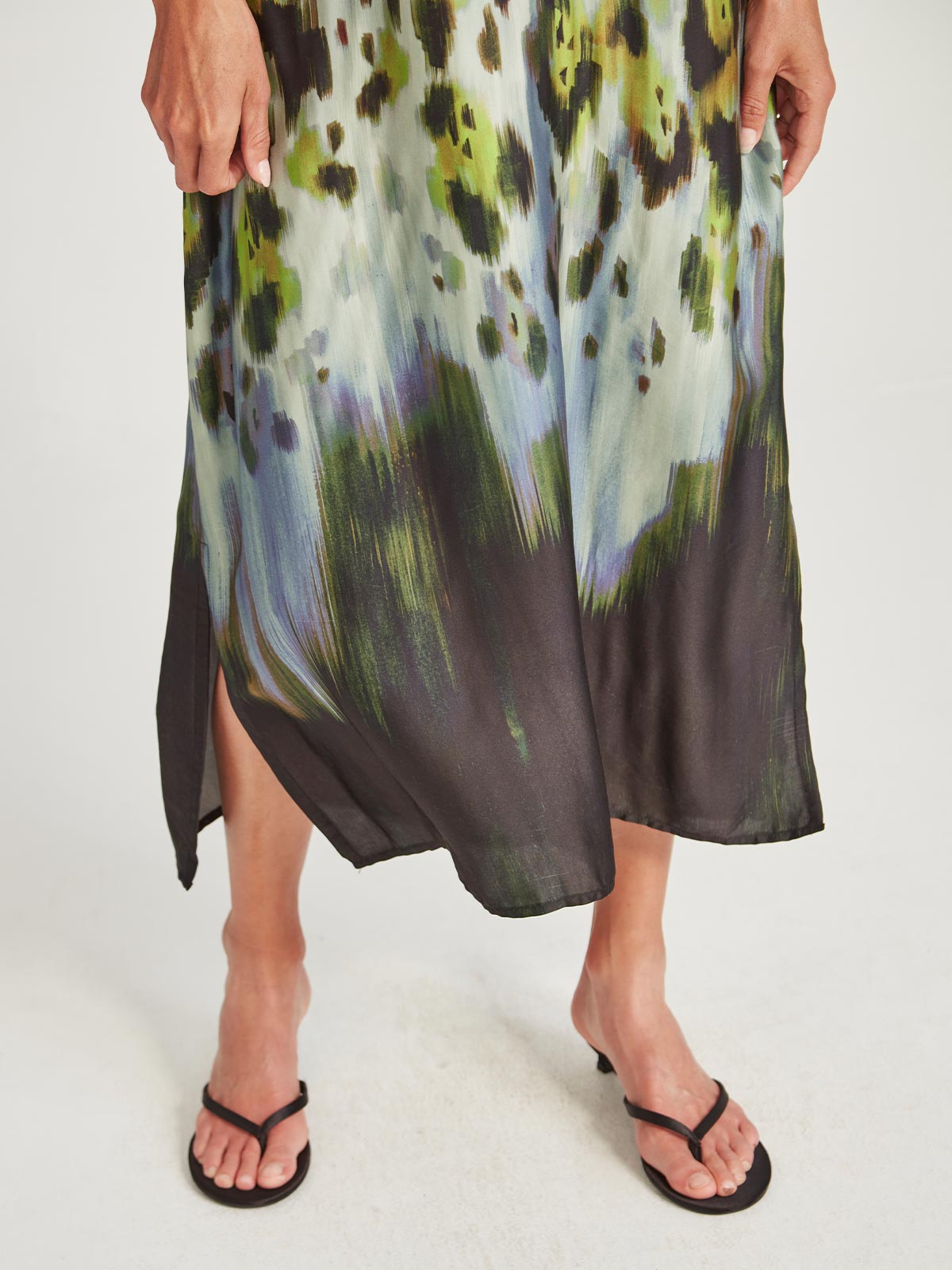 Caroline Sills Monarch Print Dress