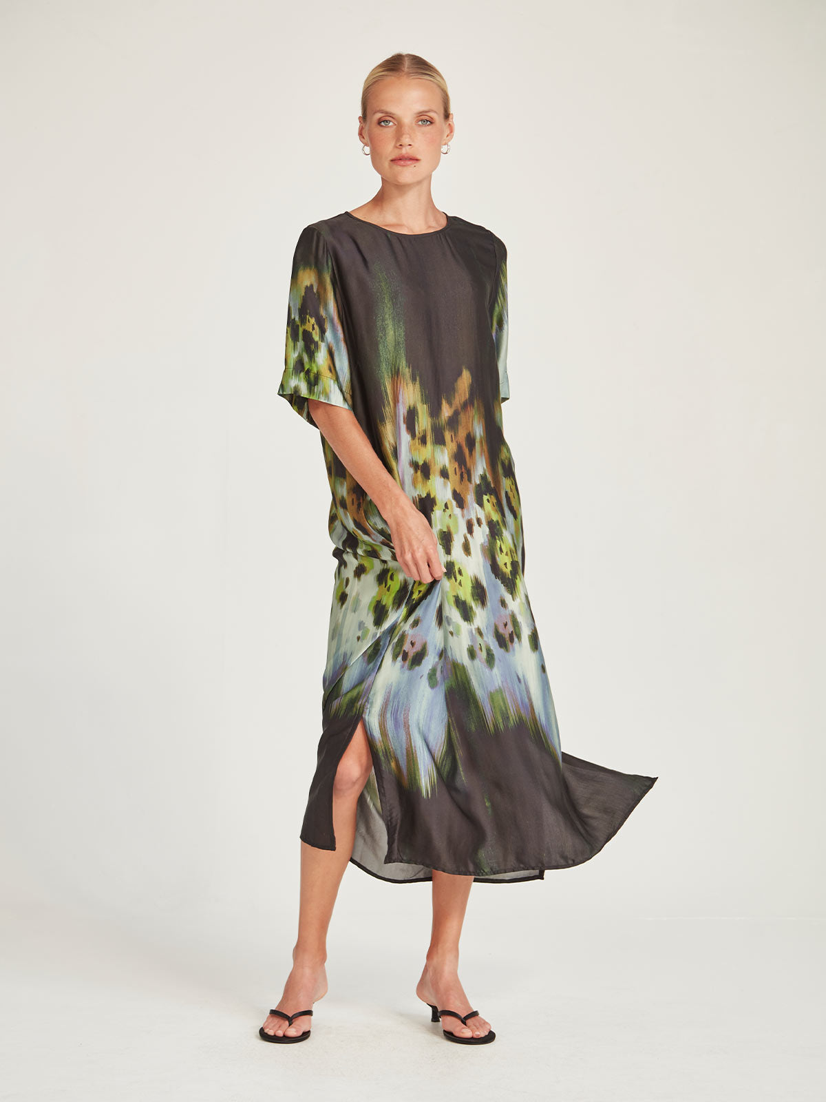 Caroline Sills Monarch Print Dress