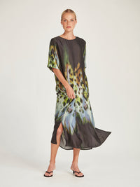 Caroline Sills Monarch Print Dress