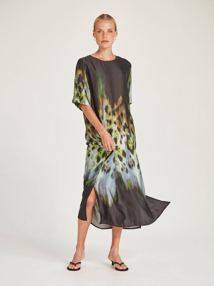 Caroline Sills Monarch Print Dress