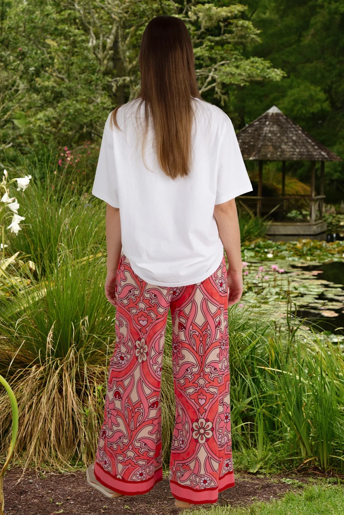 Curate Take Your Lead Pant Pink Border