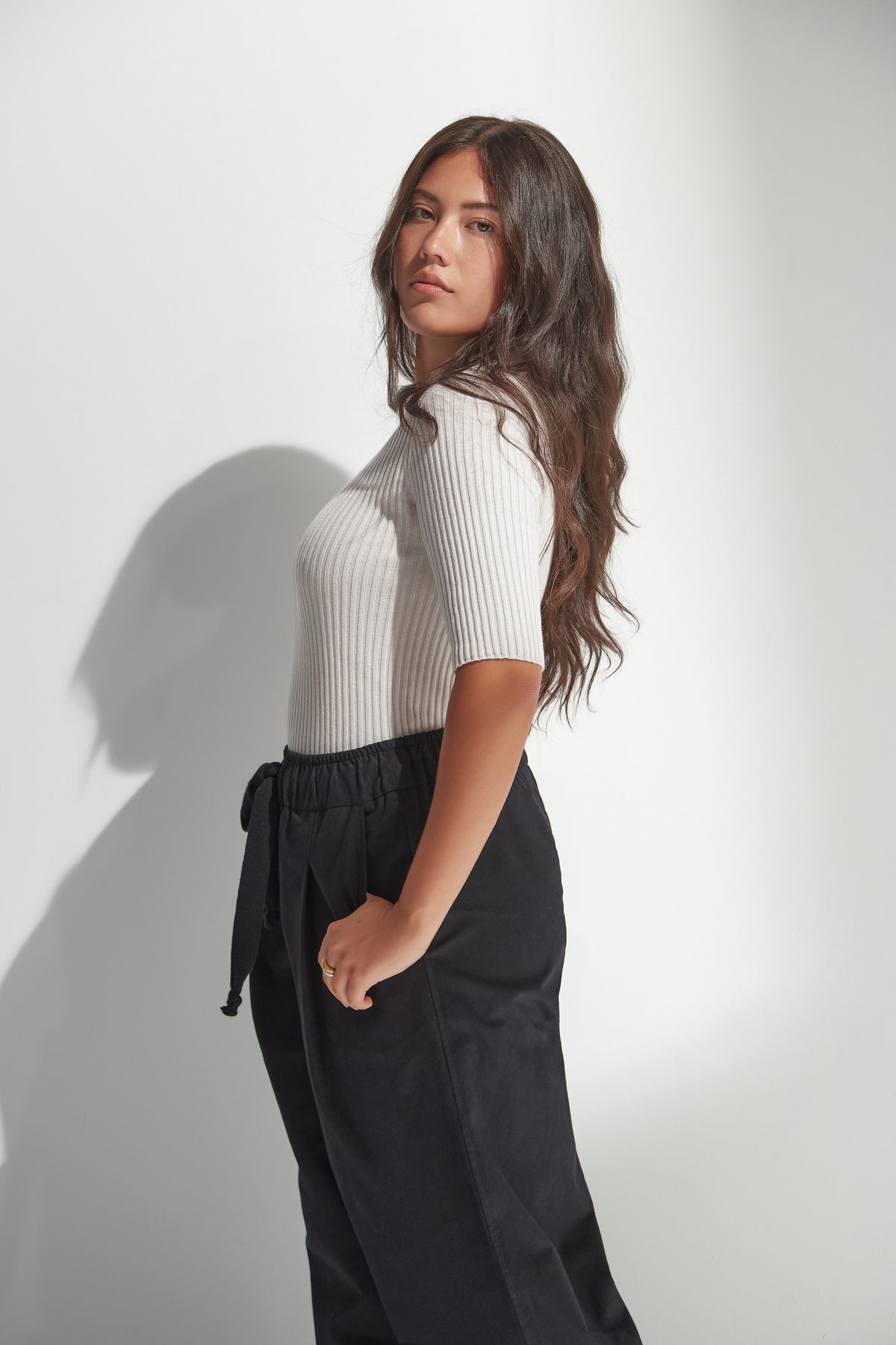 Standard Issue Balance Rib T-Shirt Chalk