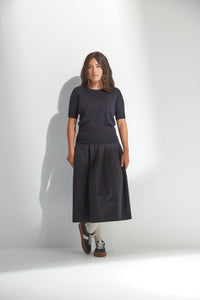 Standard Issue Merino High Rib T-Shirt Navy