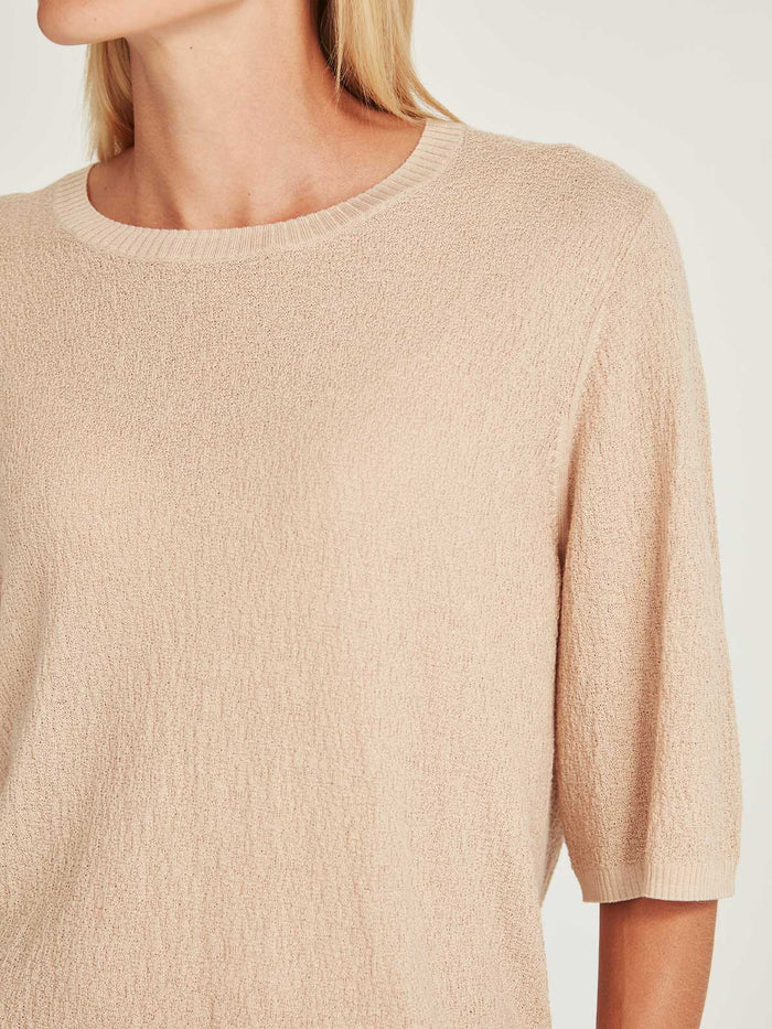 Sills Jayden Boucle Tee Sand