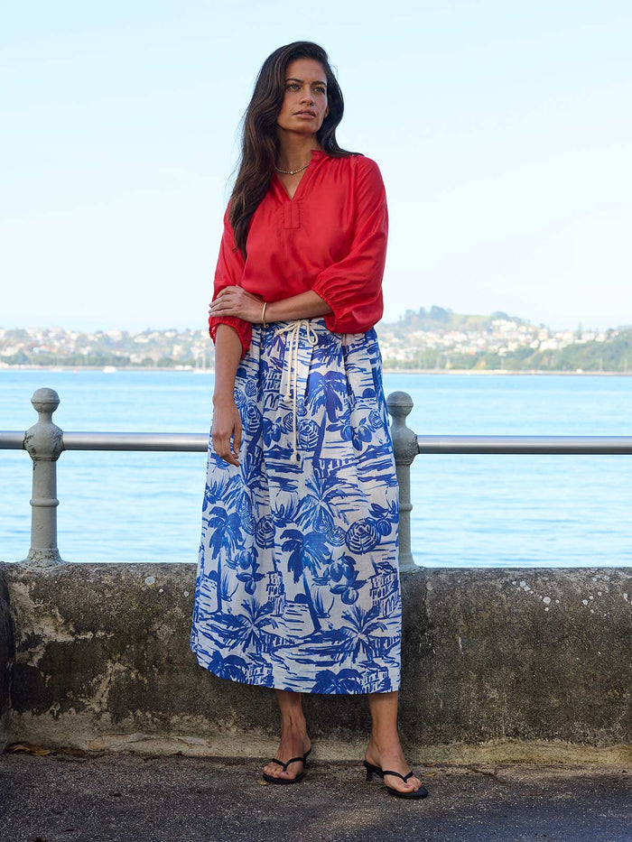 Sills Poolside Print Skirt