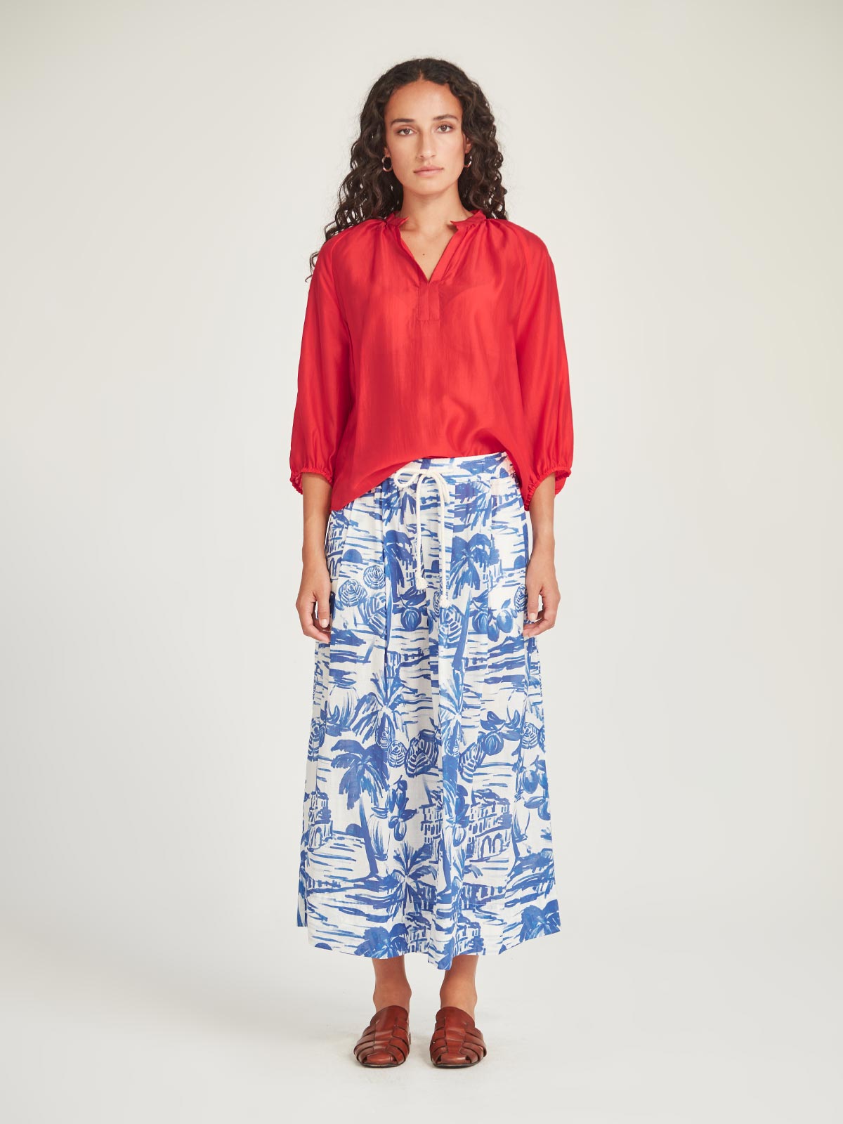Sills Poolside Print Skirt