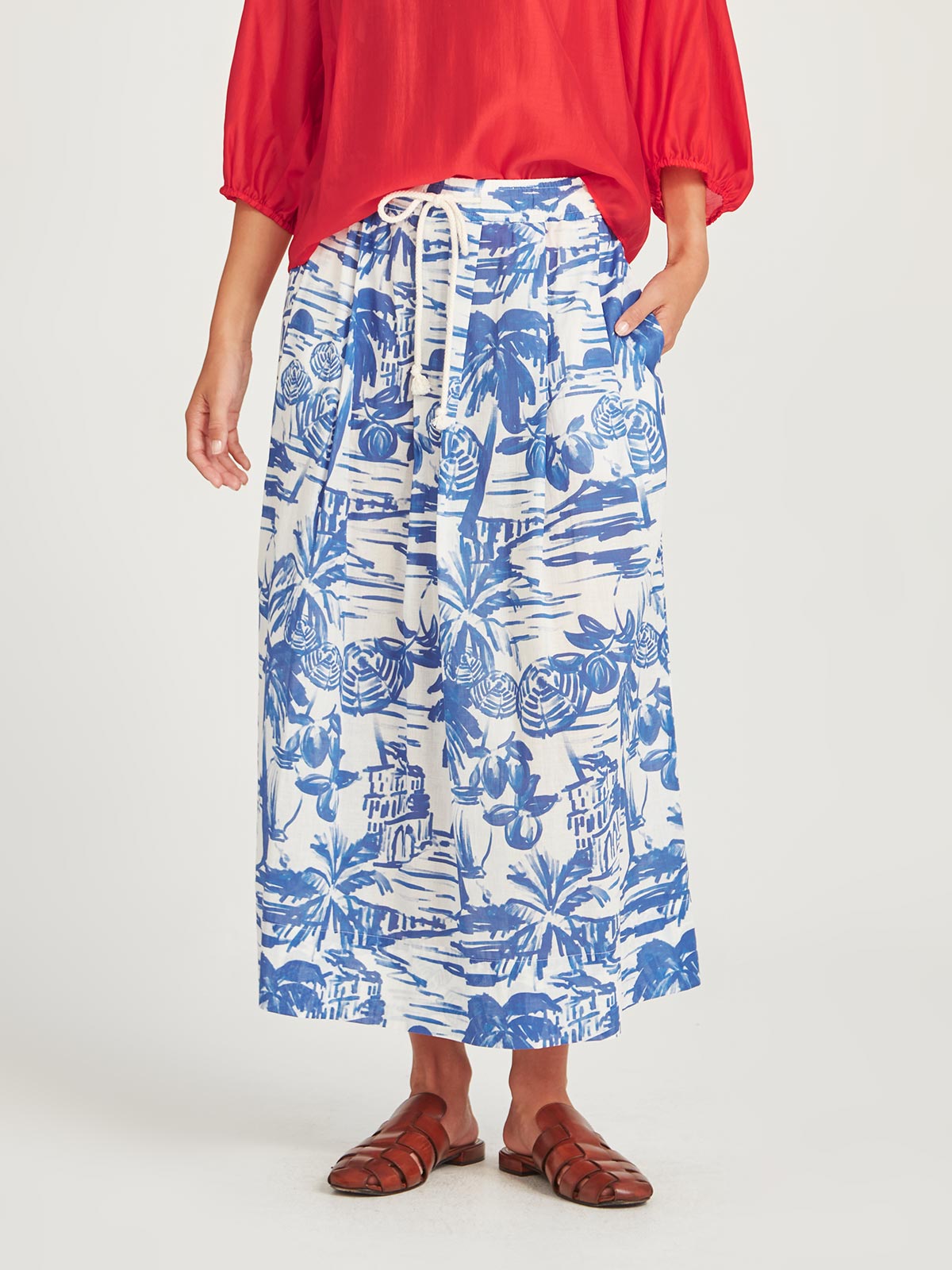 Sills Poolside Print Skirt