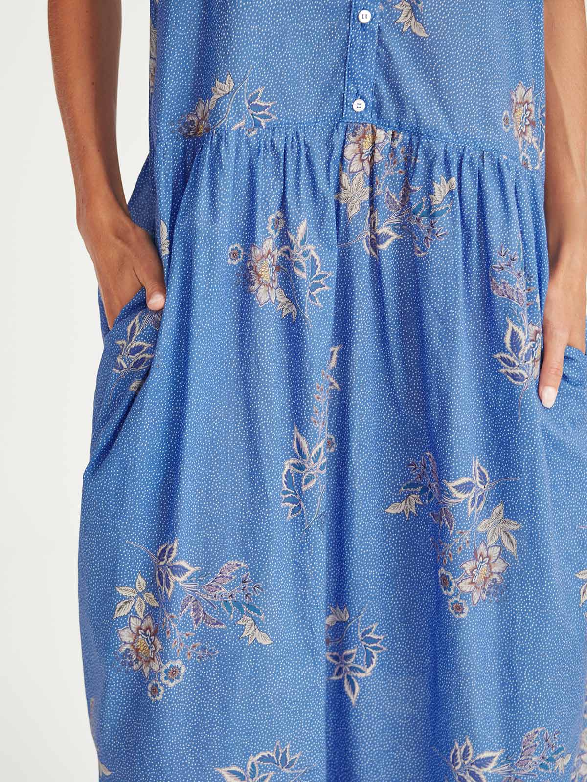 Sills Monica Dress Blue Print