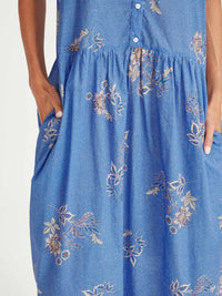 Sills Monica Dress Blue Print