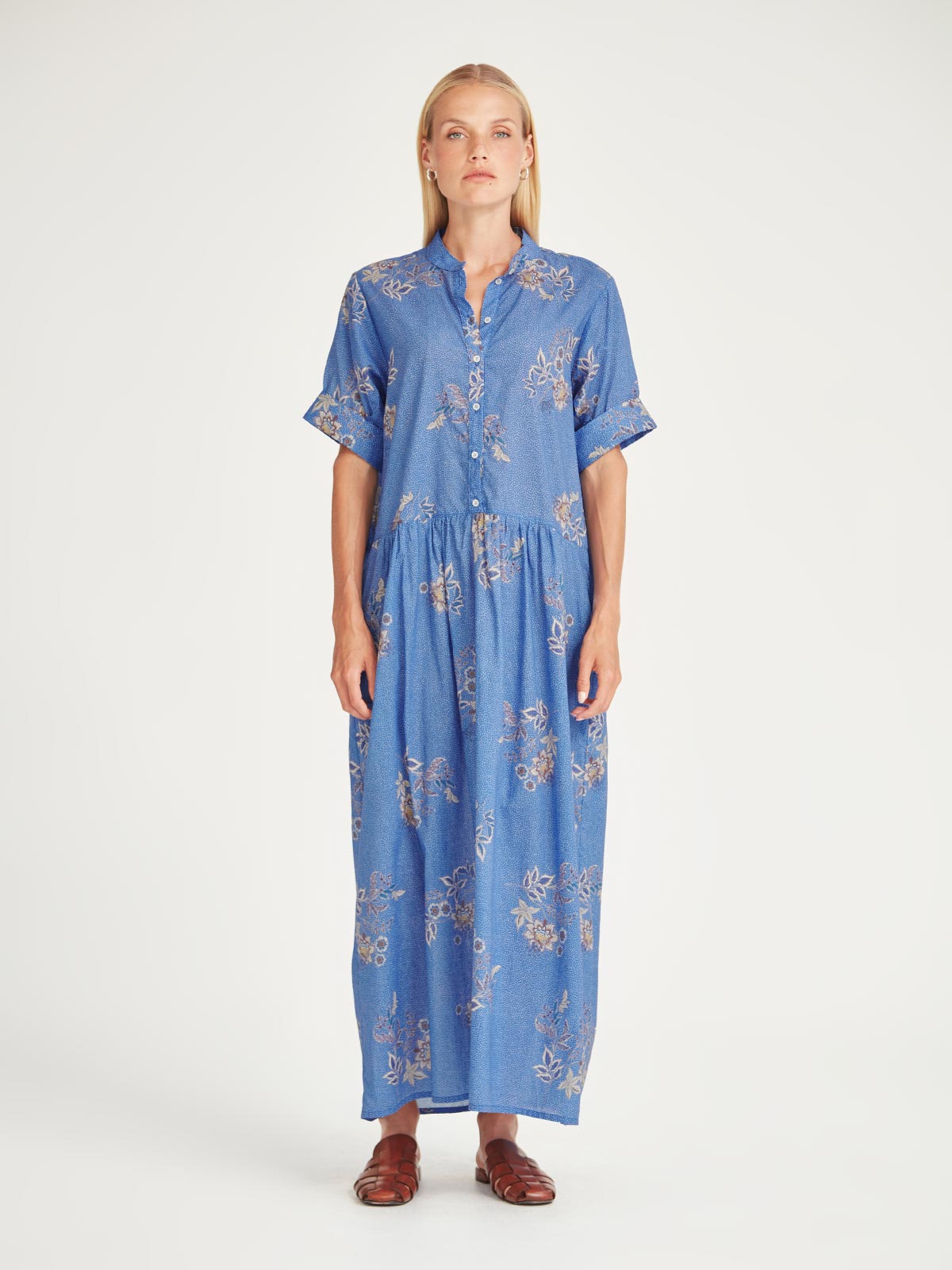 Sills Monica Dress Blue Print