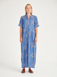 Sills Monica Dress Blue Print