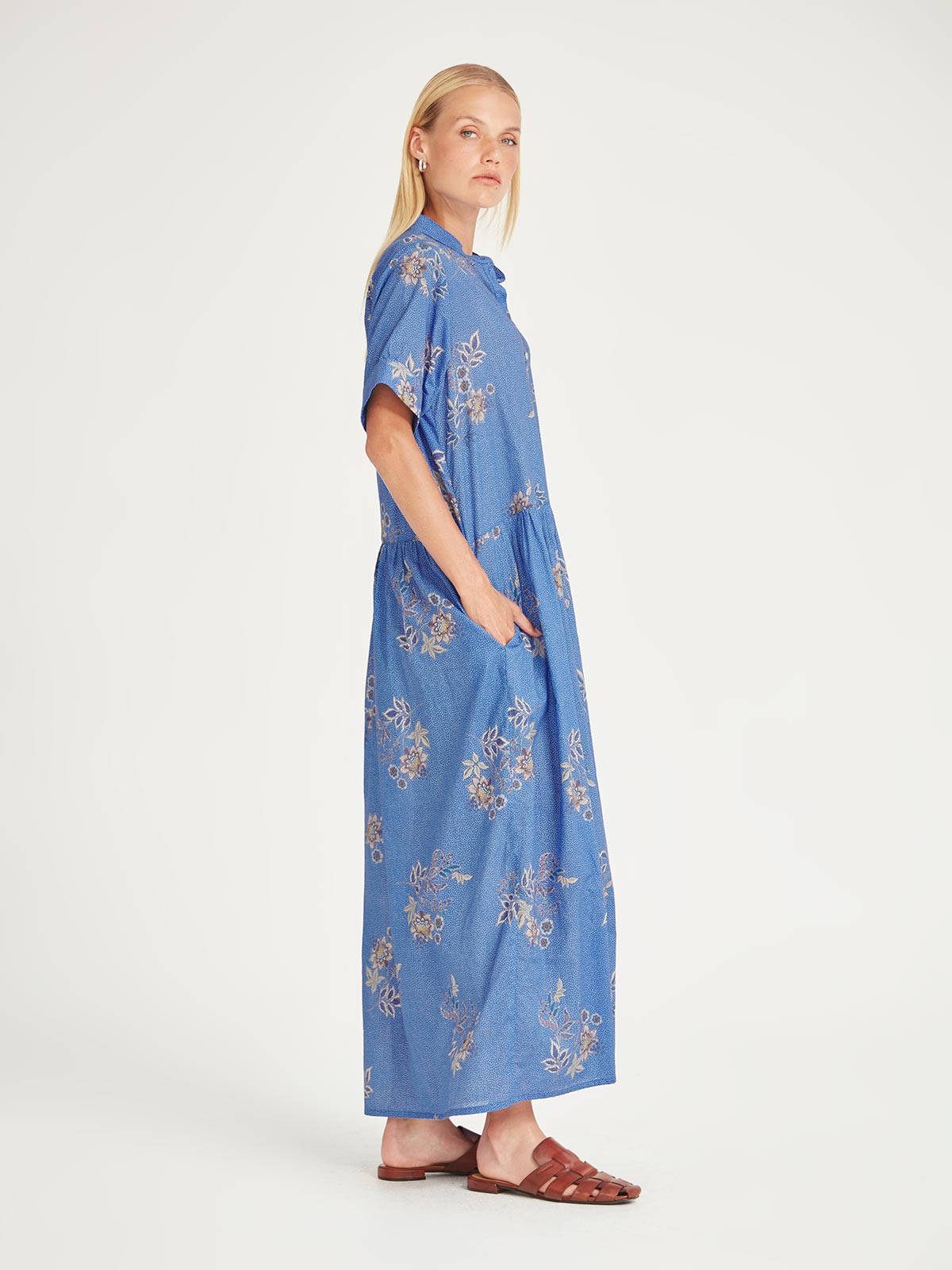 Sills Monica Dress Blue Print