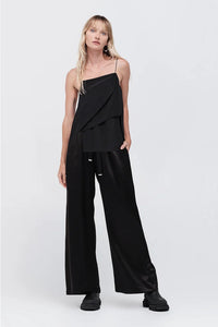 Taylor Station Pant Black Satin