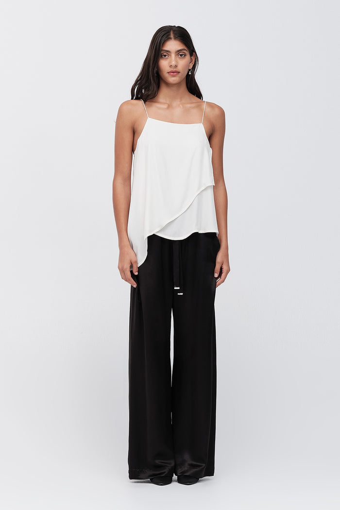 Taylor Station Pant Black Satin