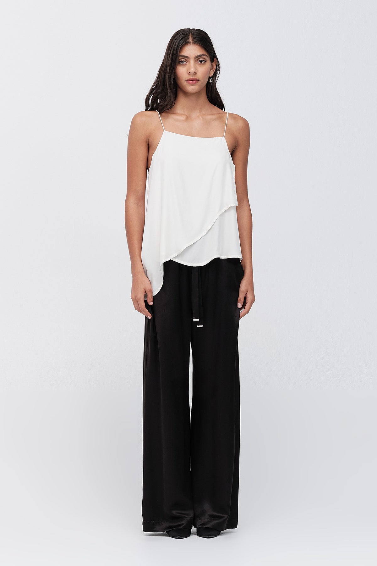 Taylor Station Pant Black Satin