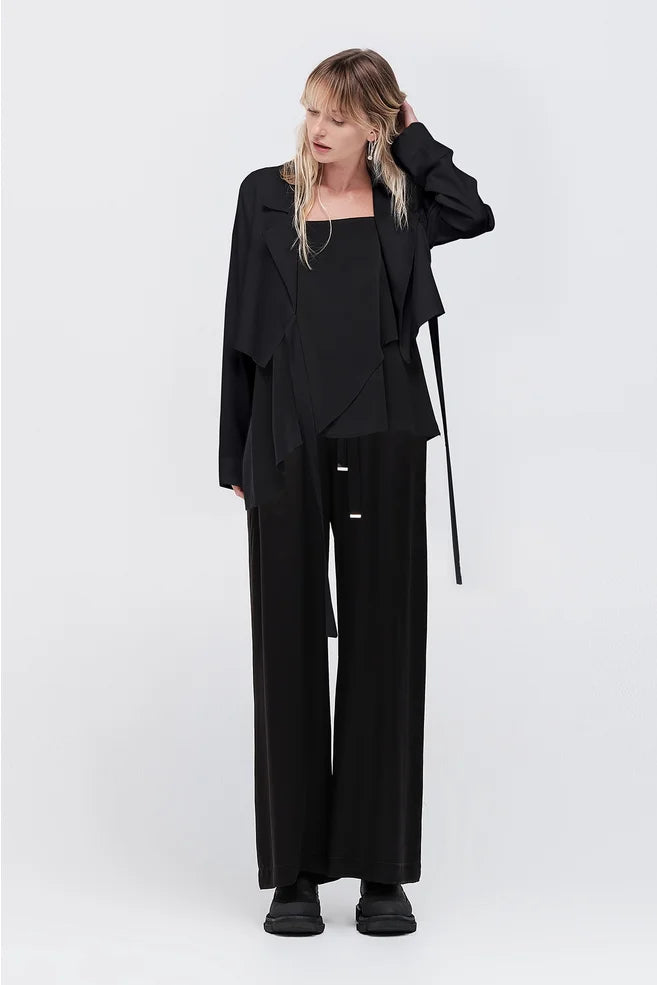 Taylor Station Pant Black Satin