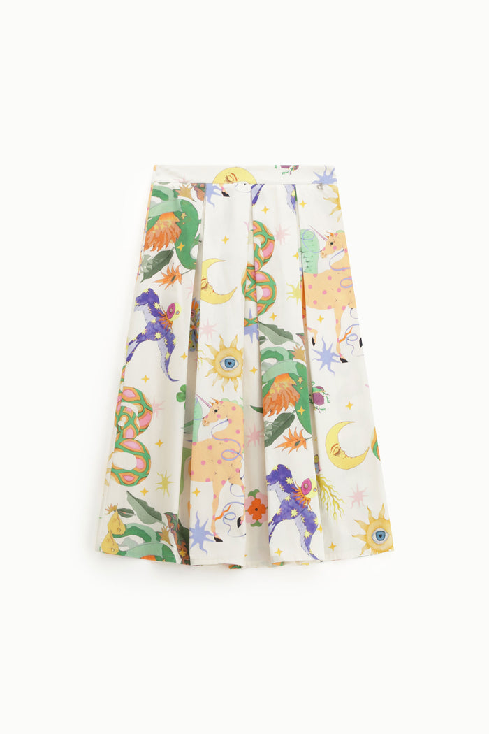 Dixie Printed Cotton Skirt