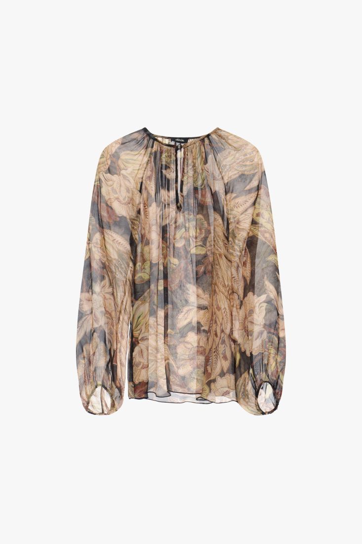 Dixie Sheer Printed Blouse
