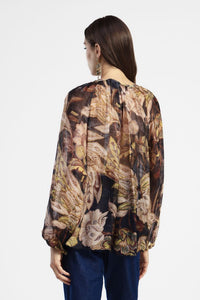 Dixie Sheer Printed Blouse