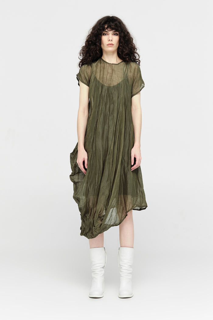 Taylor Defined Dress Moss Green
