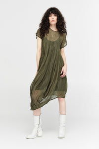 Taylor Defined Dress Moss Green