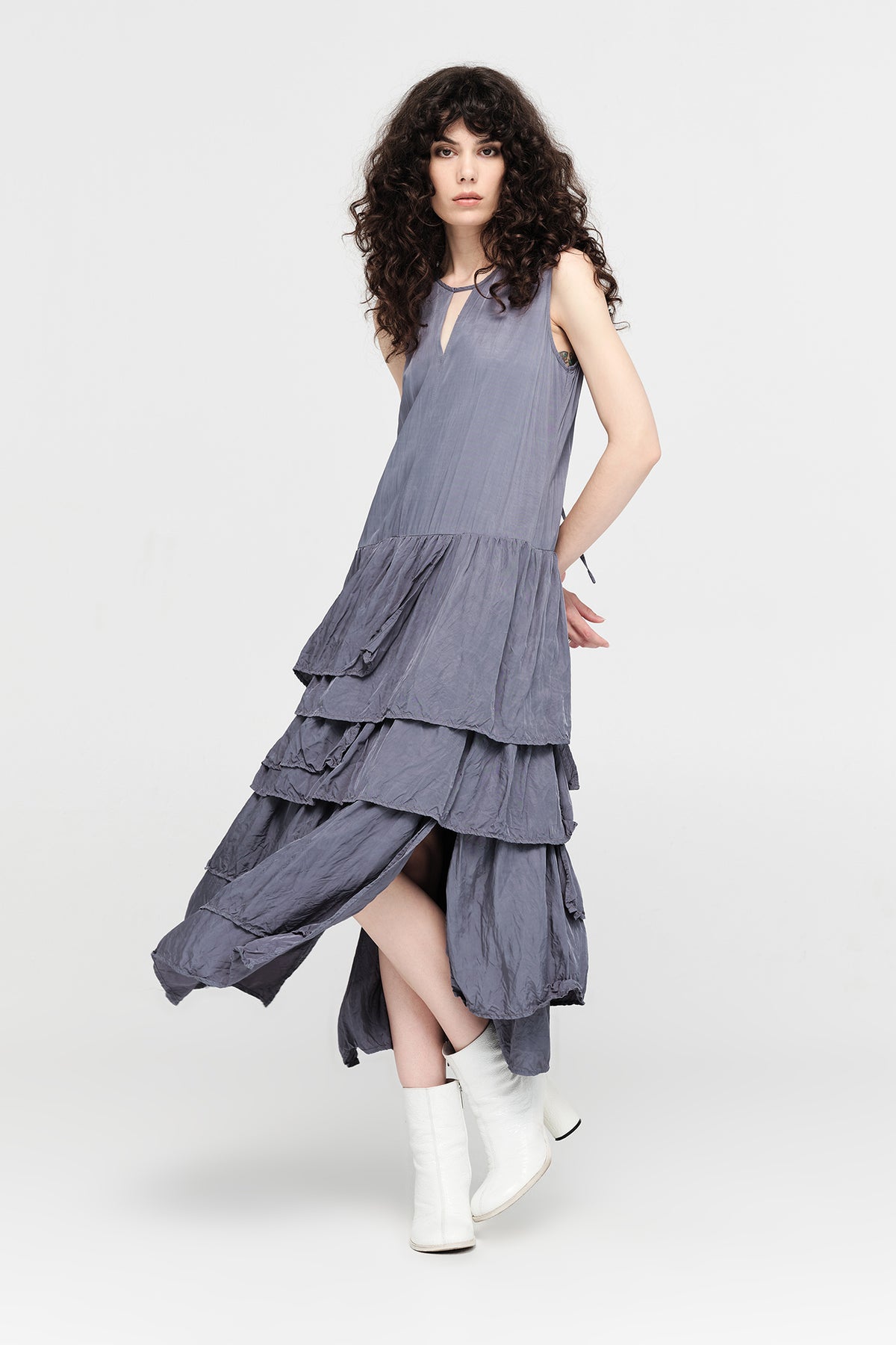 Taylor Variant Dress Indigo