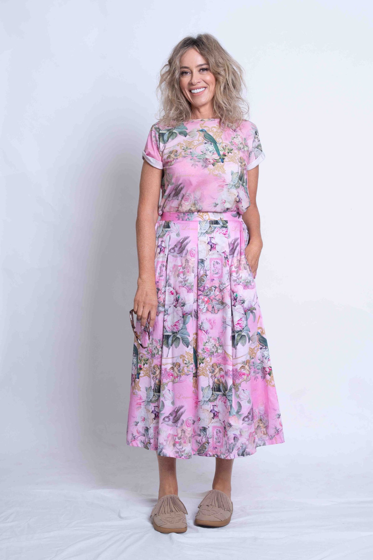 Sheryl May Pink Rococo Tee Shirt