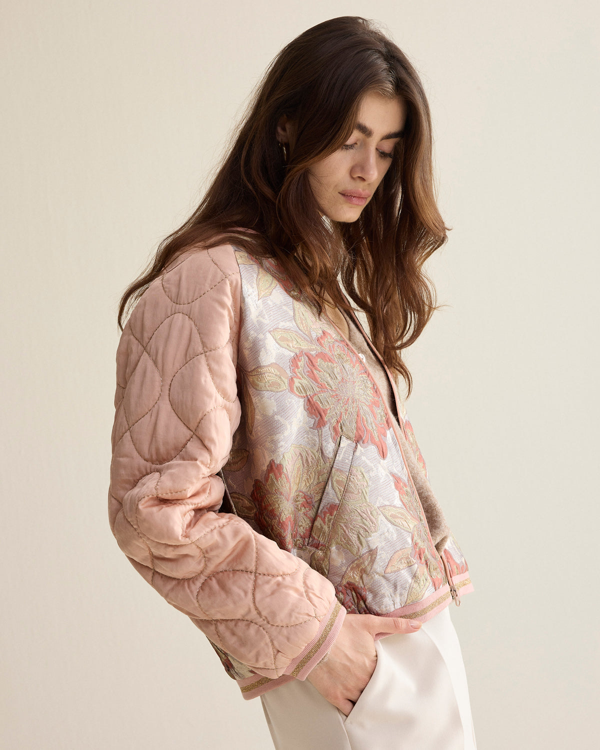 Summum Rose Jacquard Jacket