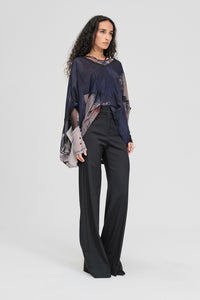 Taylor Drift Top Abstract Print