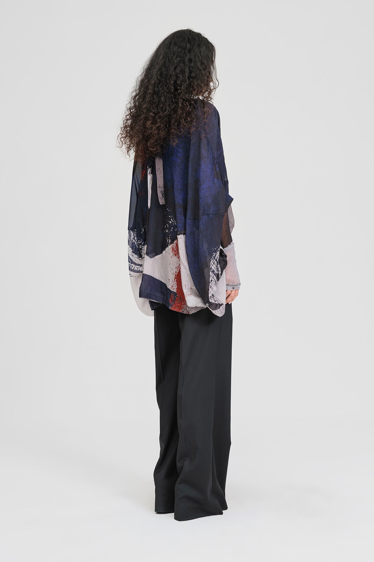 Taylor Drift Top Abstract Print