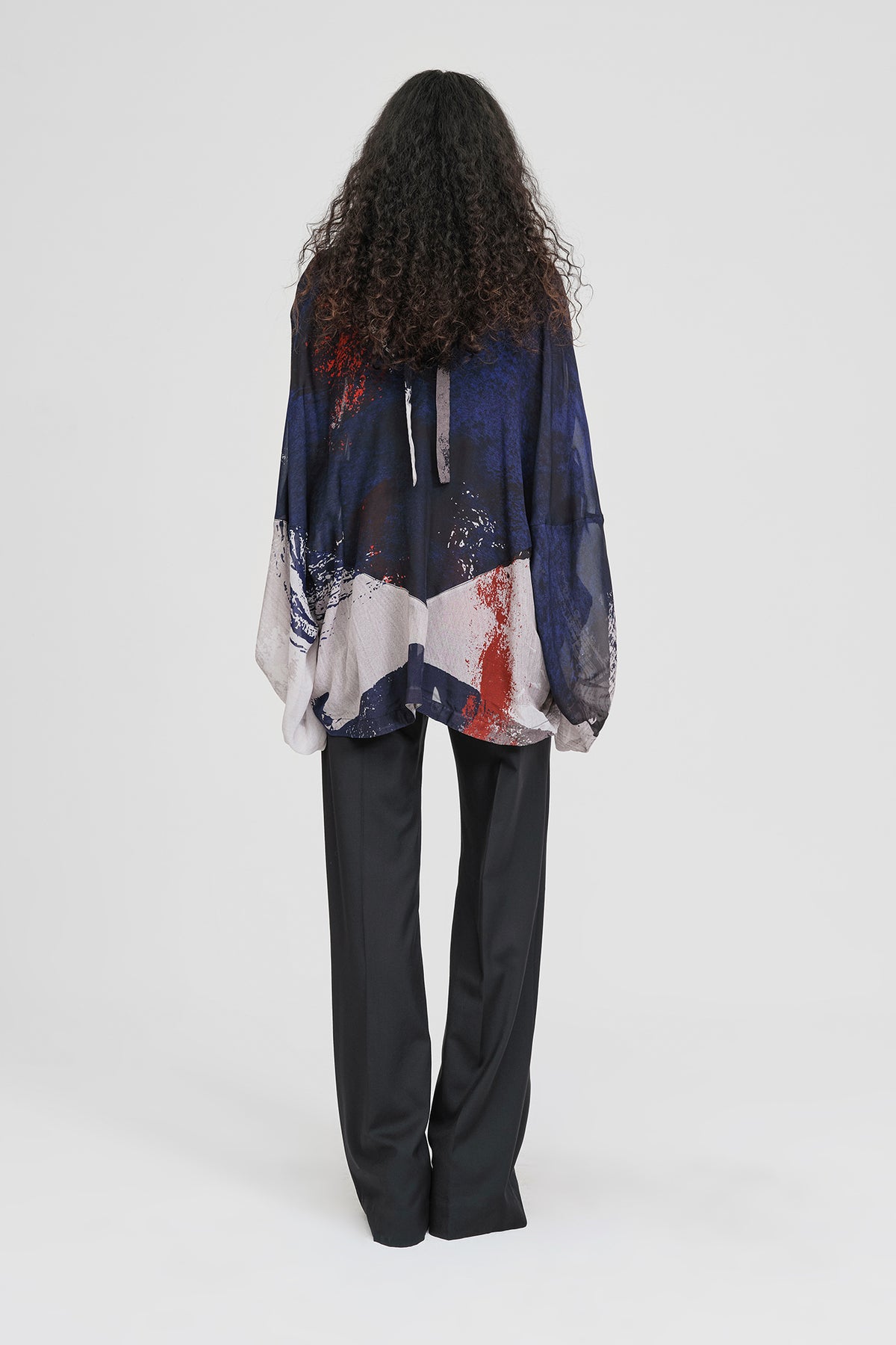 Taylor Drift Top Abstract Print