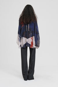 Taylor Drift Top Abstract Print