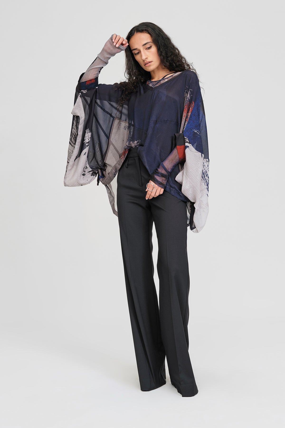 Taylor Drift Top Abstract Print
