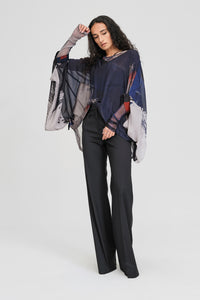 Taylor Drift Top Abstract Print