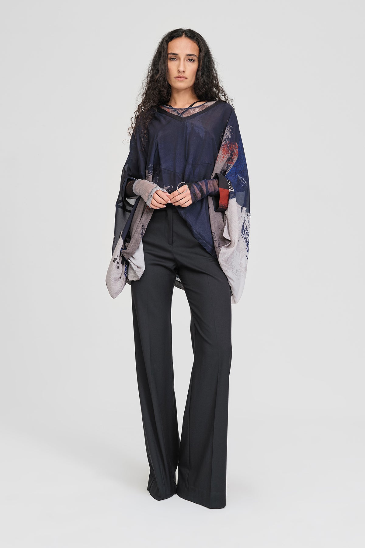 Taylor Drift Top Abstract Print