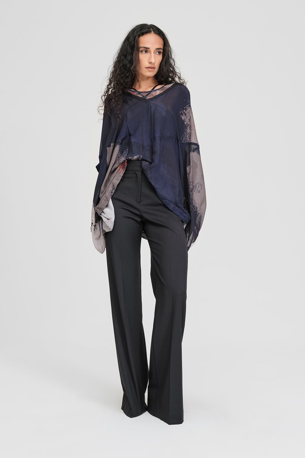 Taylor Drift Top Abstract Print