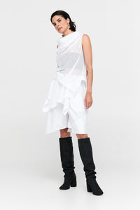 Taylor Sym Top Ivory Perforated