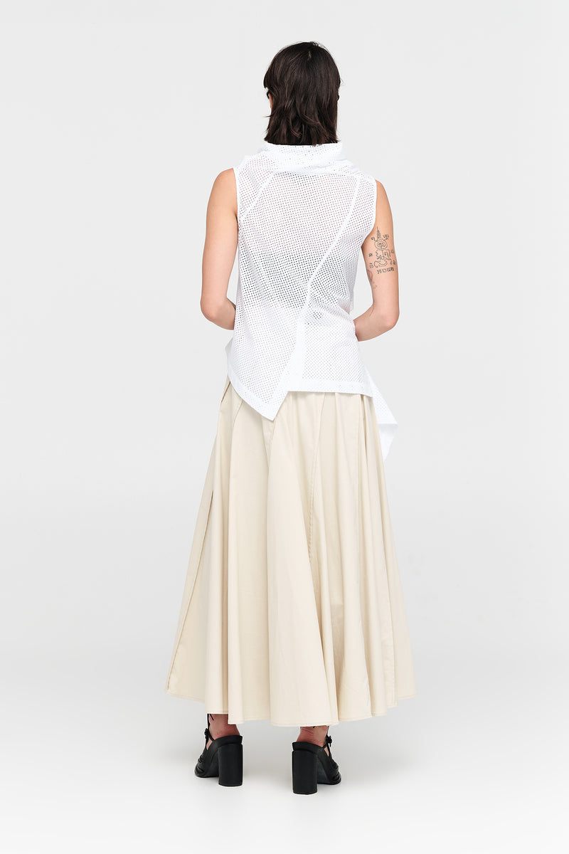 Taylor Sym Top Ivory Perforated